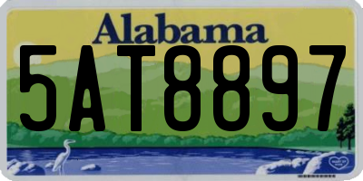 AL license plate 5AT8897