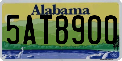 AL license plate 5AT8900