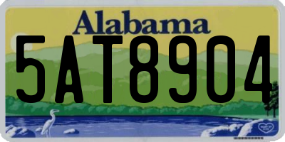 AL license plate 5AT8904
