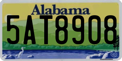 AL license plate 5AT8908