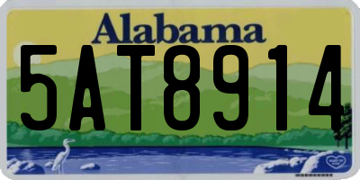 AL license plate 5AT8914
