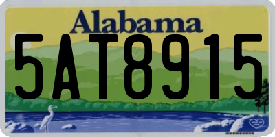 AL license plate 5AT8915
