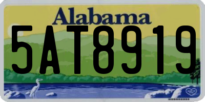 AL license plate 5AT8919