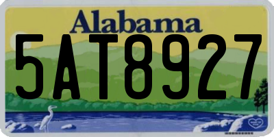 AL license plate 5AT8927