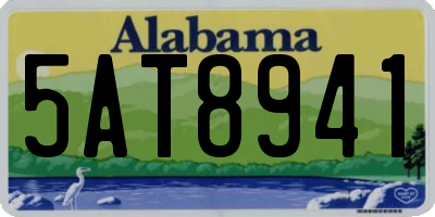 AL license plate 5AT8941