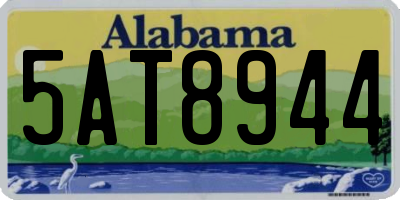 AL license plate 5AT8944
