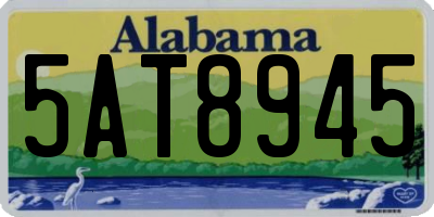 AL license plate 5AT8945