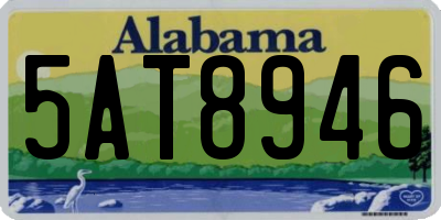 AL license plate 5AT8946
