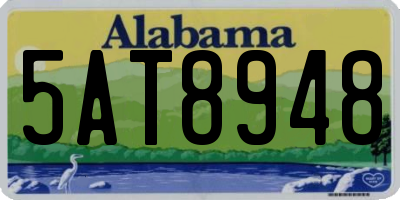 AL license plate 5AT8948