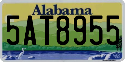 AL license plate 5AT8955