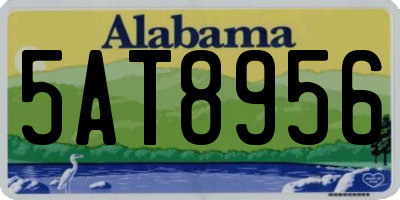AL license plate 5AT8956