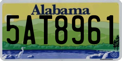 AL license plate 5AT8961