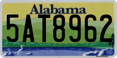 AL license plate 5AT8962
