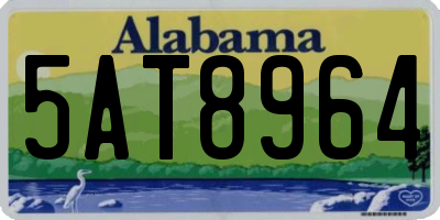 AL license plate 5AT8964