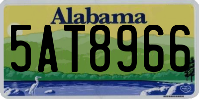 AL license plate 5AT8966
