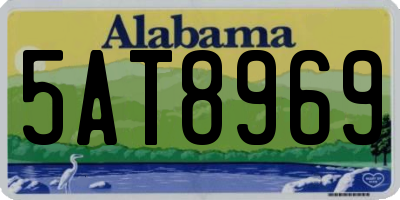 AL license plate 5AT8969