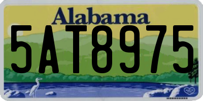 AL license plate 5AT8975