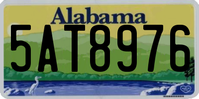 AL license plate 5AT8976