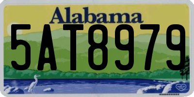 AL license plate 5AT8979