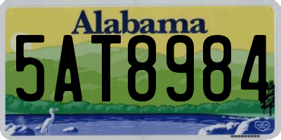 AL license plate 5AT8984