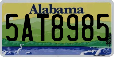 AL license plate 5AT8985