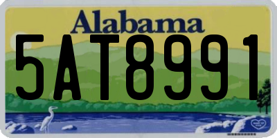AL license plate 5AT8991