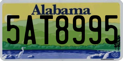 AL license plate 5AT8995