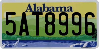 AL license plate 5AT8996