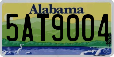AL license plate 5AT9004
