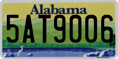 AL license plate 5AT9006