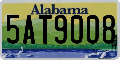 AL license plate 5AT9008