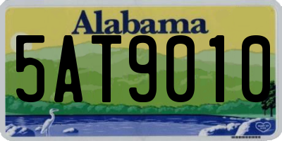 AL license plate 5AT9010
