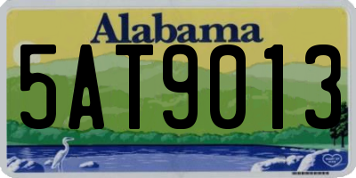 AL license plate 5AT9013