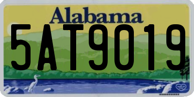 AL license plate 5AT9019