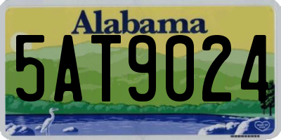 AL license plate 5AT9024
