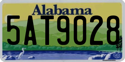 AL license plate 5AT9028