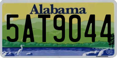 AL license plate 5AT9044