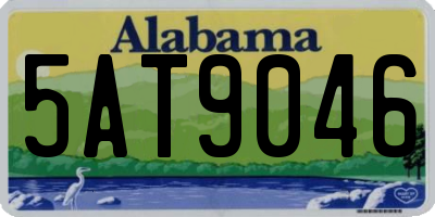 AL license plate 5AT9046