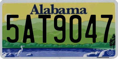 AL license plate 5AT9047