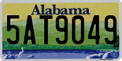 AL license plate 5AT9049