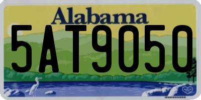 AL license plate 5AT9050