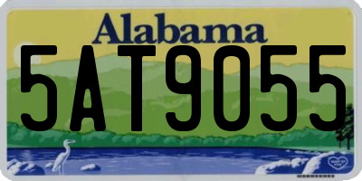 AL license plate 5AT9055