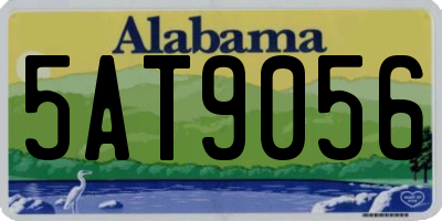 AL license plate 5AT9056