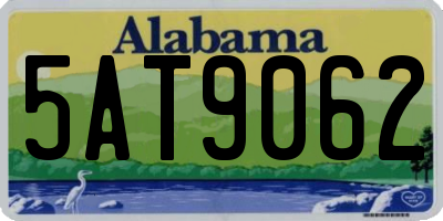 AL license plate 5AT9062