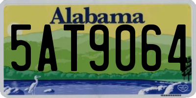 AL license plate 5AT9064