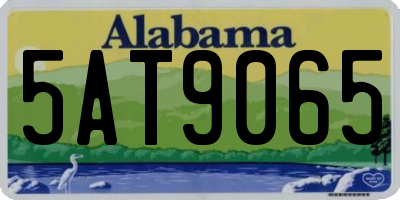 AL license plate 5AT9065