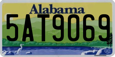 AL license plate 5AT9069