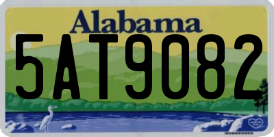 AL license plate 5AT9082