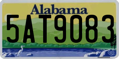 AL license plate 5AT9083