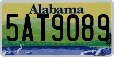AL license plate 5AT9089